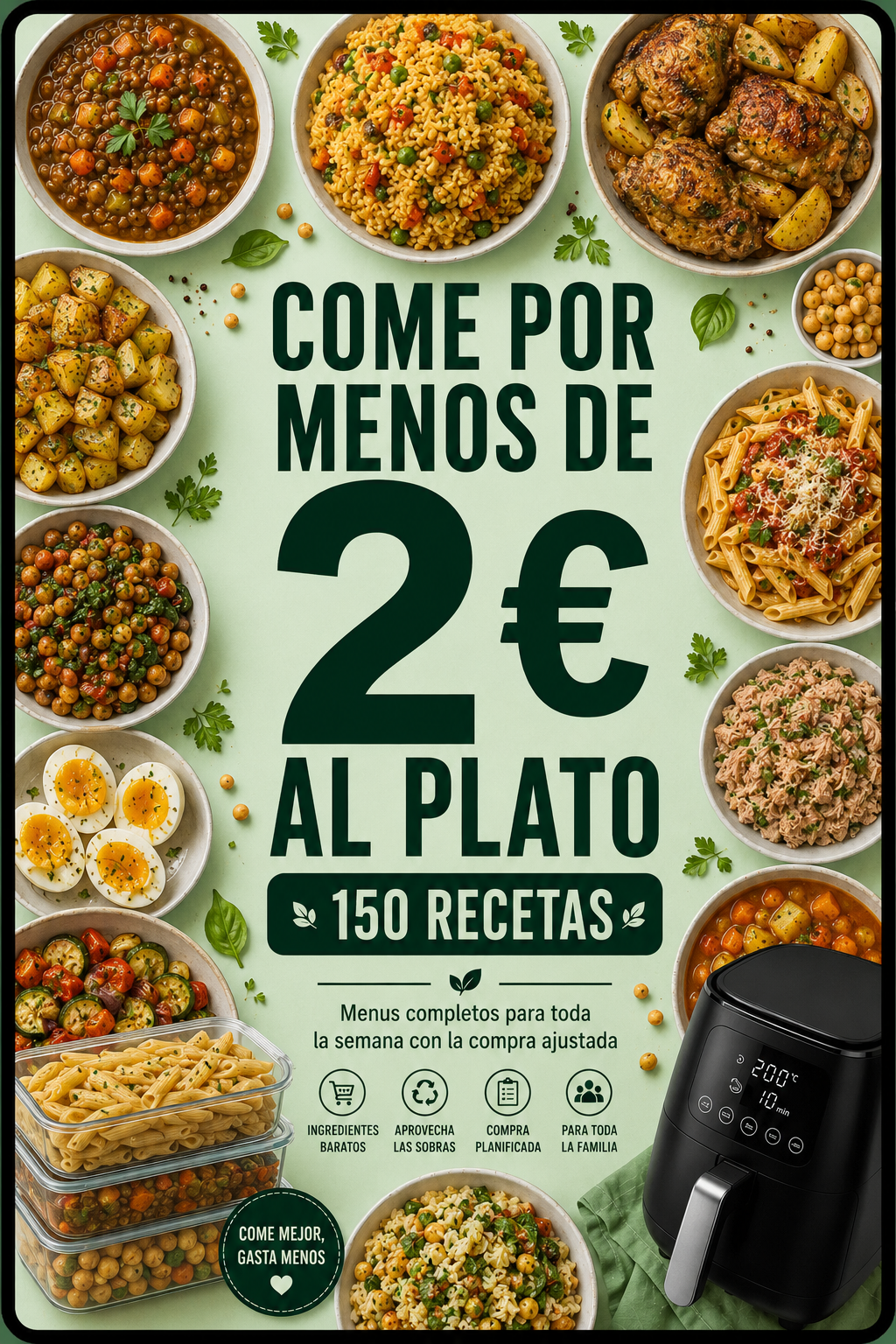 Come por Menos de 2 € al Plato — 150 Recetas